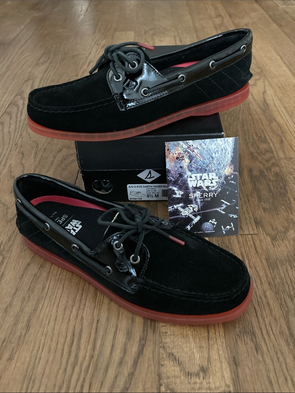 Sperry Star Wars Darth Vader Boat Shoes Women’s 8.5 NEW